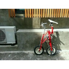 จักรยานพับบริดสโตน ญี่ปุ่น BRIDGESTONE TRANSIT 12นิ้ว สีแดง สภาพเดิมๆ